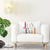 モダンカラフルJoyful Christmas Holiday Gift ランバークッション