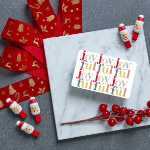 モダンカラフルJoyful Christmas Holiday Gift 名刺