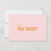 モダンカラフルQRコードお洒落結婚の 出欠カード (裏面)