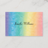 モダンカラフルRainbowエレガント Business 名刺 (正面)