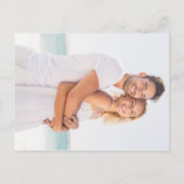 モダンカラフルRainbow紙吹雪結婚 Photo's インビテーションポストカード (裏面)