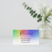 モダンカラフルRainbow Polygon – 参照カード 紹介カード (スタンド正面)