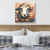 モダンカラフルSheep Art Canvas Print キャンバスプリント (インサイチュ (寝室))