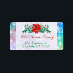 モダンカラフルSnowflake Winter Christmas Address ラベル<br><div class="desc">クリスマスアドレス。雪モダンカラフル片の冬のクリスマス住所 シール。メリークリスマスカードブルーの雪片。フェスティバルの渦巻きと雪の結晶のパタースタイリッシュンを持つカラフルの友人のためのメリークリスマスラベルは、あなたの友達が今の休暇のシーズン最高のすべてのことを望む。クリスマスホリデーラベルのためのエレガンスとパーソナライゼーションの完璧なブレンド。</div>