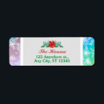 モダンカラフルSnowflake Winter Christmas Address ラベル<br><div class="desc">メリークリスマスカードブルーの雪片。フェスティバルの渦巻きと雪の結晶のパターンとスタイリッシュカラフルの友人のためのメリークリスマスグリーティングカードは、このおもしろいグリーティングカードと最高のは、あなたの友人のすべてのホリデーシーズンを望む。カスタマイズ可能なバックを使用すると、自分のメッセージを持つ個人touchを追加したり離れ、手書きノートに対して個人メッセージを追加できま空白のす。あなたの休日の挨拶のためのエレガンスとパーソナライゼーションの完璧なブレンド。</div>