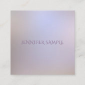 モダンカラーエレガントシンプルデザインテンプレートシック スクエア名刺 (正面)