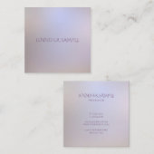 モダンカラーエレガントシンプルデザインテンプレートシック スクエア名刺 (正面/裏面)