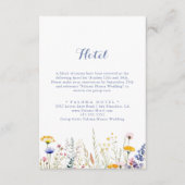 モダンカラー数々のワイルドフラワーホテル エンクロージャーカード (正面)