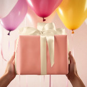 モダンカラー – ソフトピーチラッピング紙転が ラッピングペーパー