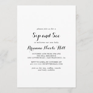 モダンカリグラフィーお茶会 招待状