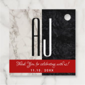 モダンカリグラフィーウェディング フェイバータグ (裏面)