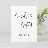 モダンカリグラフィーカード＆ギフト ウェディングサイン 招待状 (スタンド正面)