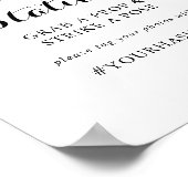 モダンカリグラフィーセルフィーステーションサイン ポスター (角)