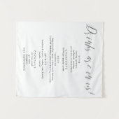 モダンカリグラフィードリンクは私たちの方にお任せください ウェディングバーメニュー タペストリー (正面(横))