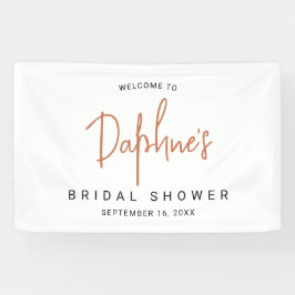 モダンカリグラフィーブライダルシャワー 横断幕