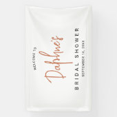 モダンカリグラフィーブライダルシャワー 横断幕 (縦)