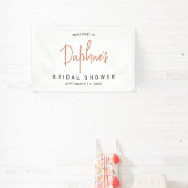 モダンカリグラフィーブライダルシャワー 横断幕 (インサイチュ)