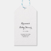 モダンカリグラフィーベビーシャワー ギフトタグ (正面)