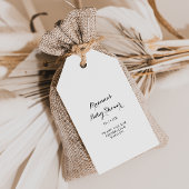 モダンカリグラフィーベビーシャワー ギフトタグ