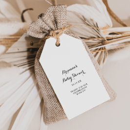 モダンカリグラフィーベビーシャワー ギフトタグ