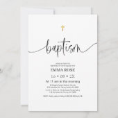 モダンカリグラフィー写真洗礼 招待状 (裏面)