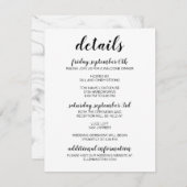 モダンカリグラフィー封筒カード エンクロージャーカード (正面/裏面)