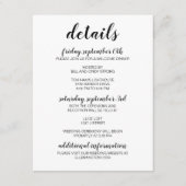 モダンカリグラフィー封筒カード エンクロージャーカード (正面)