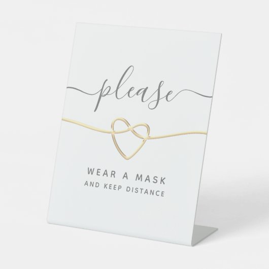 モダンカリグラフィー結婚式ペデスタルサイン 台座サイン (正面)