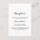 モダンカリグラフィー結婚式披露宴 エンクロージャーカード (正面)