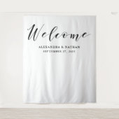 モダンカリグラフィー背景 | フォトブース小道具 タペストリー (正面)