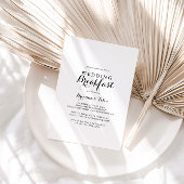 モダンカリグラフィー ウェディングブレックファスト 招待状