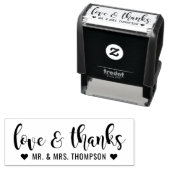 モダンカリグラフィー ウェディング ラブアンドサンクス セルフインキングスタンプ (インサイチュ)