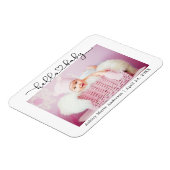 モダンカリグラフィー スクリプト ハート こんにちはベイビー マグネット (左側)