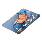 モダンカリグラフィー スクリプト 新生児 ラブ サンクス マグネット (左側)