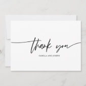 モダンカリグラフィー スワッシュ ありがとうカード サンキューカード (正面)