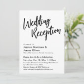 モダンカリグラフィー ミニマルウェディングレセプション 招待状 (スタンド正面)