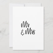 モダンカリグラフィー ミニマル いつまでも 招待状 (裏面)