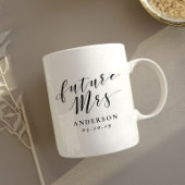 モダンカリグラフィー 未来のMrs. 婚約記念ギフト コーヒーマグカップ
