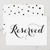 モダンカリグラフィー | 結婚式 ご予約 サインカード (正面/裏面)