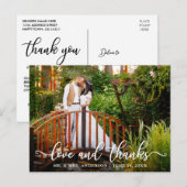 モダンカリグラフィー 結婚式 愛と感謝 ポストカード (正面/裏面)