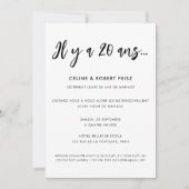 モダンカリグラフィー 結婚誓約更新 招待状 (正面)