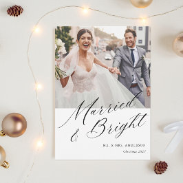 モダンカリグラフィー 結婚 写真 シーズンカード