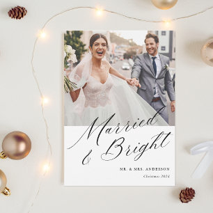 モダンカリグラフィー 結婚 写真 シーズンカード