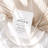 モダンカリグラフィー 50周年結婚記念日 招待状