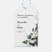 モダンカリ結婚の ギフトタグ (正面)