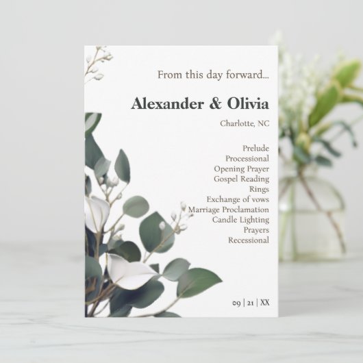 モダンカリ結婚の プログラム (スタンド正面)