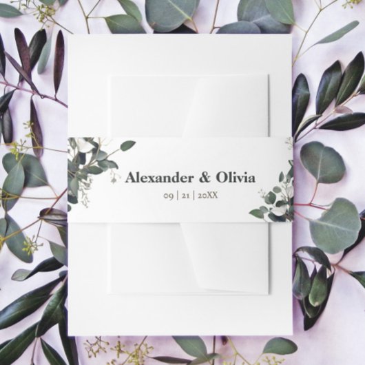 モダンカリ結婚の 招待状ベリーバンド