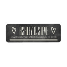 モダンカルボ結婚ード住所 シール