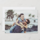 モダンカレンダー ゴールドラブハート フォト セーブザデート (裏面)