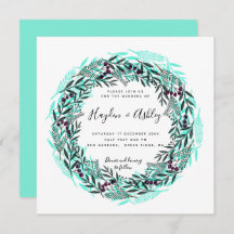 モダンカントリー水彩ウェディング